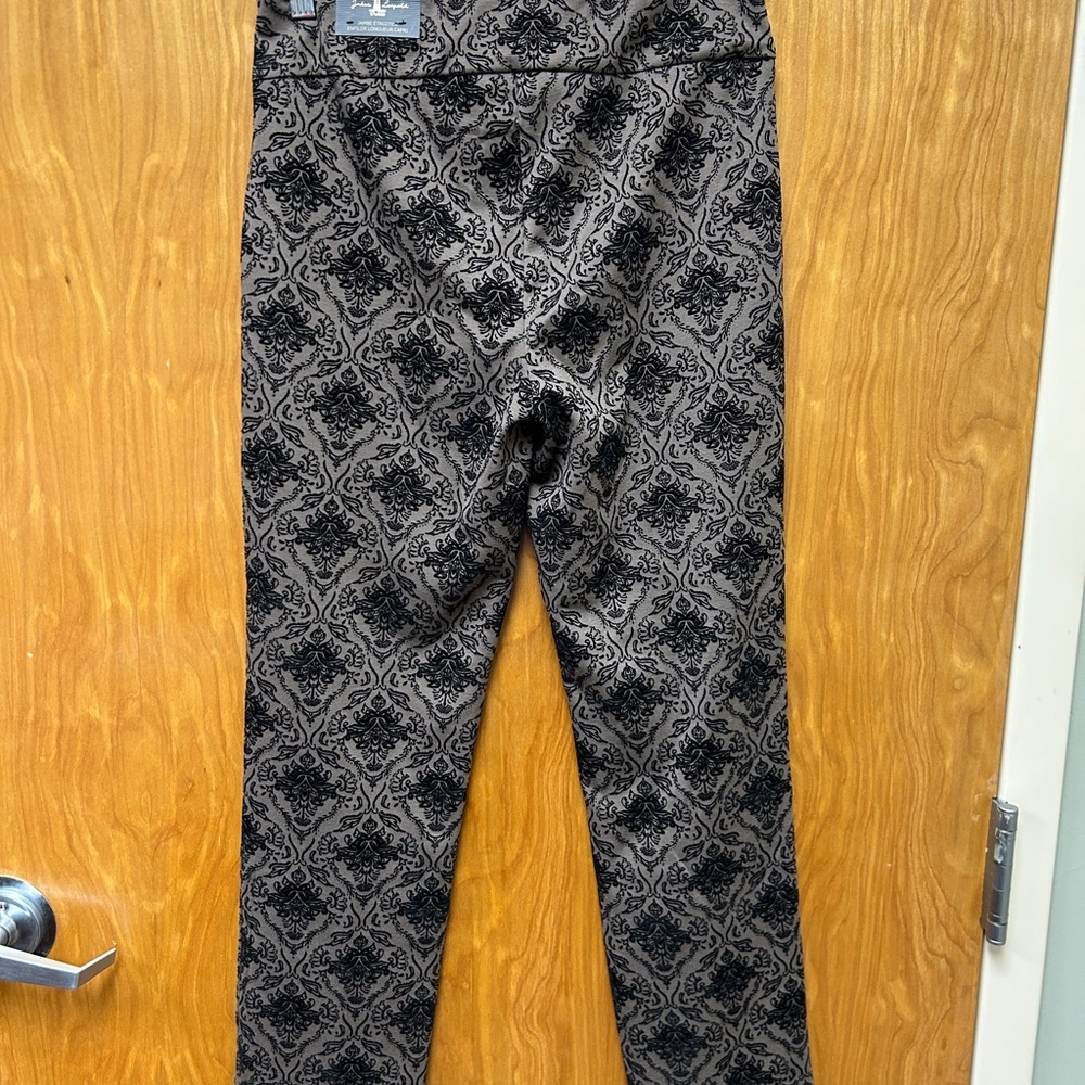 Jules & Leopold Gray and Black Ankle Cropped Pants - Picture 2 of 4